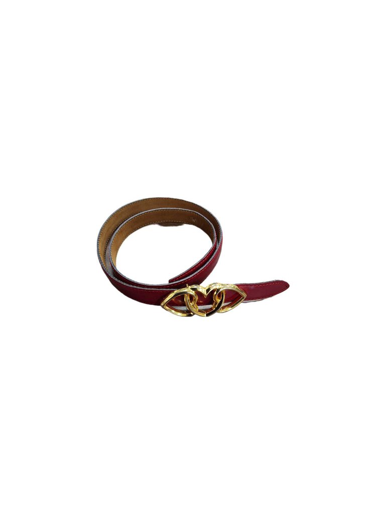 Moshino Lthr Belt/hearts