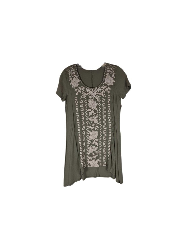 Johnny Was Short-sleeves Knit Top/embroid