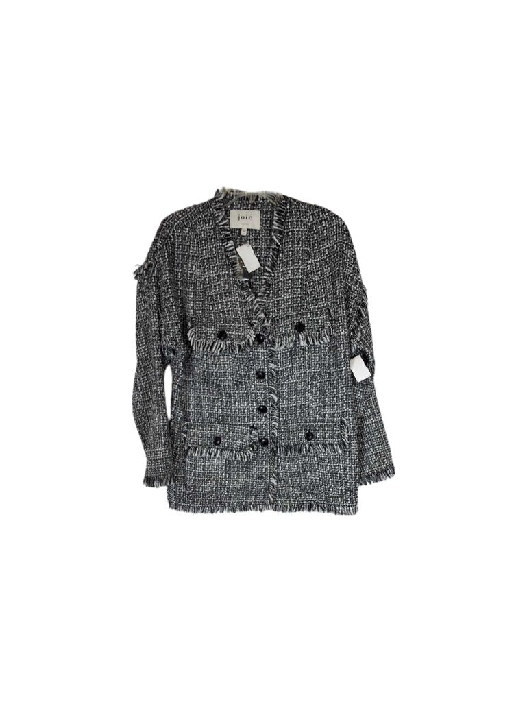 Joie Tweed Jacket w 4/pockets