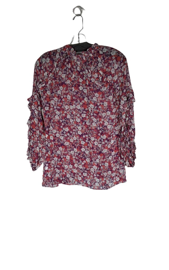 Shoshanna Longsleeve silk Top/floral