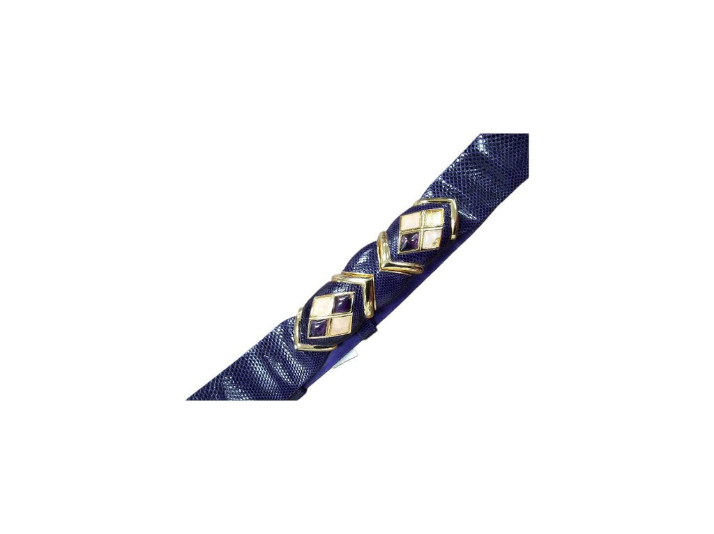 Joseph Leiber Snakeskn Belt