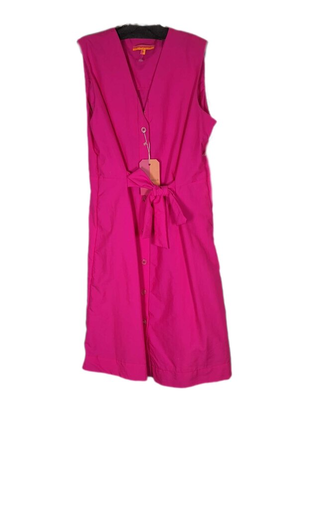 Vilagallo sleeveless button front dress/knot