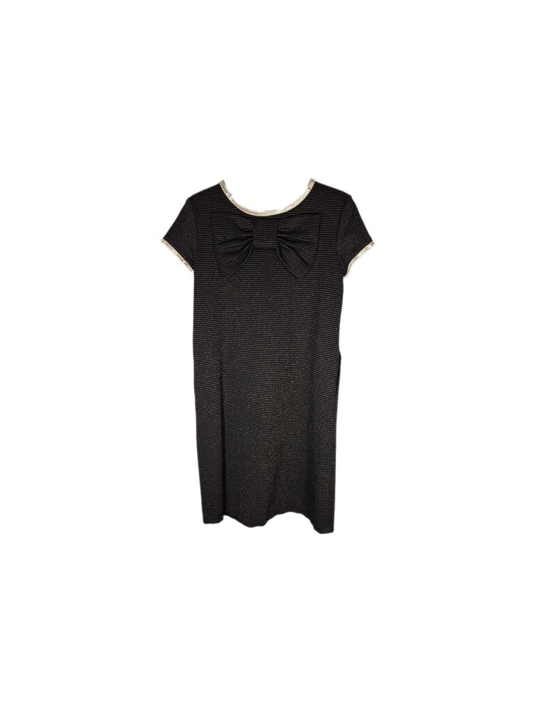 Sara Campbell knit dress w/pinstripe & Back Bow