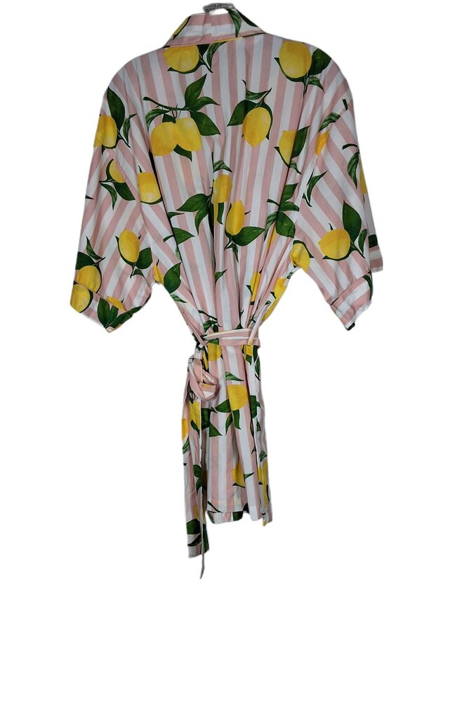 oak lane lemons stripe robe