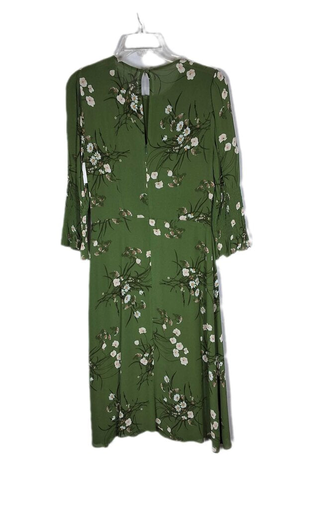 Reformation 3/4 sleeve sheer dress w/daisies