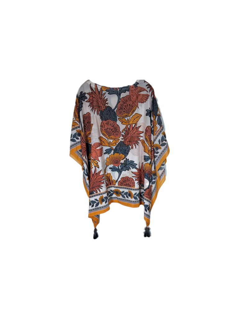 pineapple print caftan