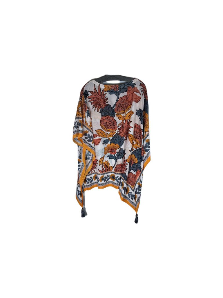 pineapple print caftan
