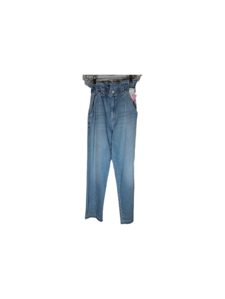 Mother elastic waist jeans w/ruffle waist