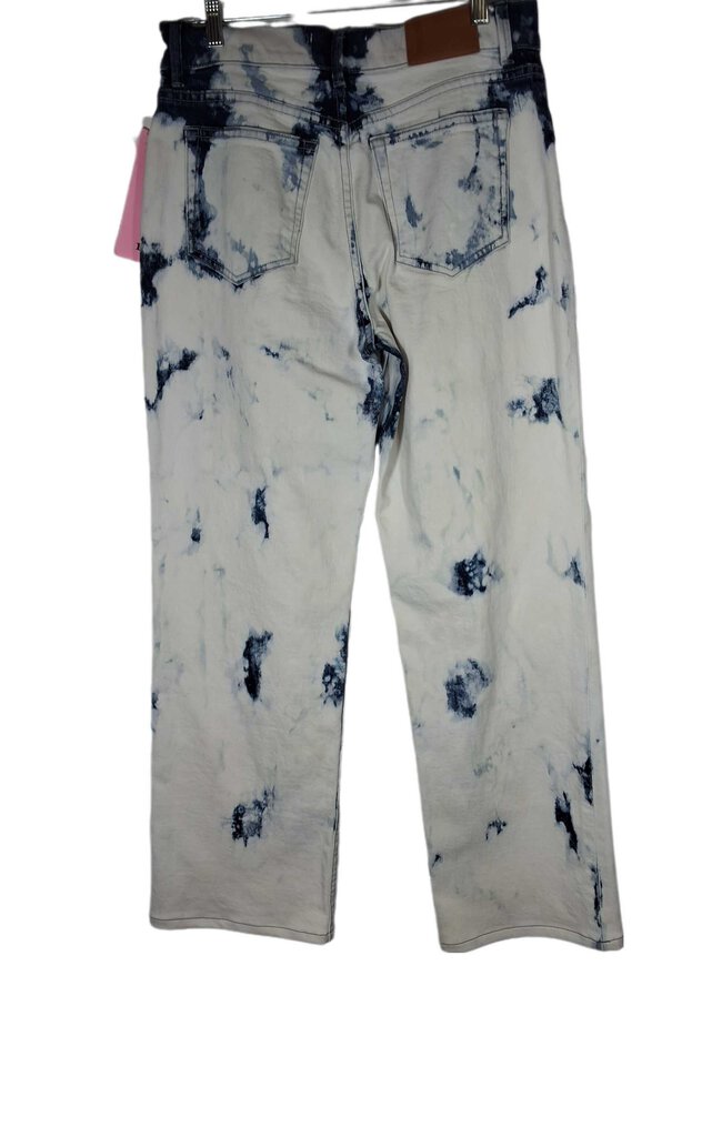 lafayette 148 acid wash wide-leg jean