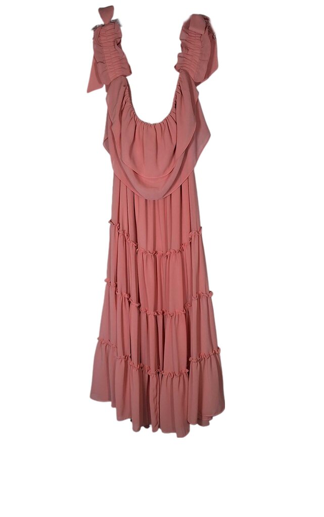 Misa Los Angeles tiered cocktail dress/layered collar