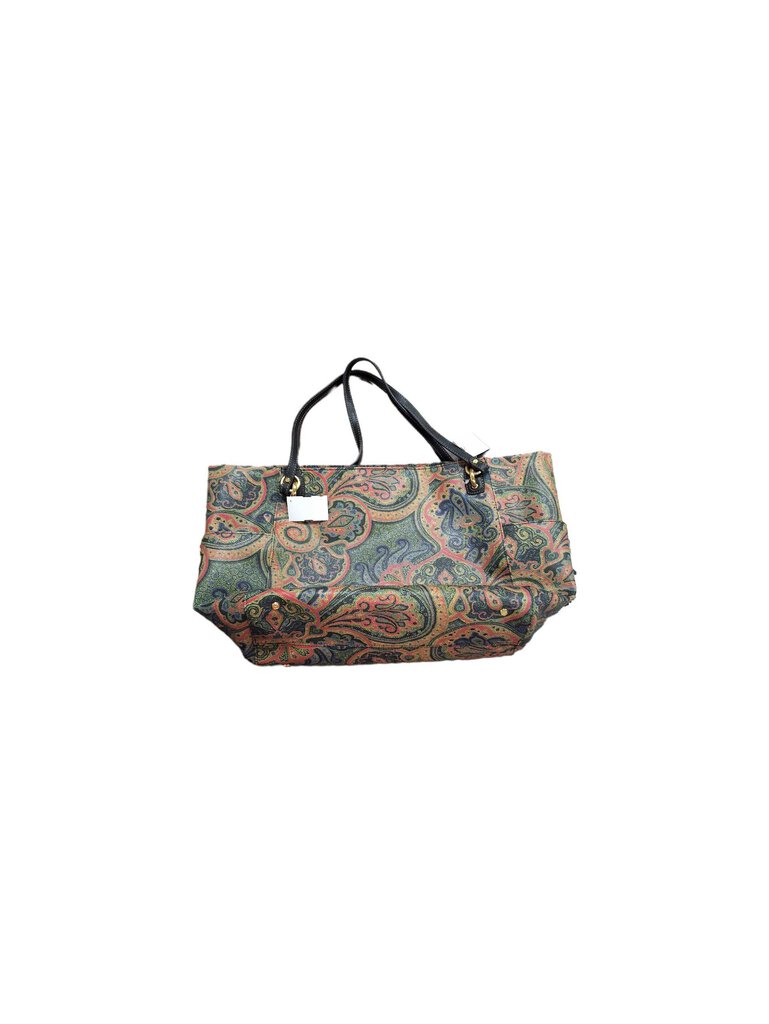 eric javits paisley leather shoulder bag