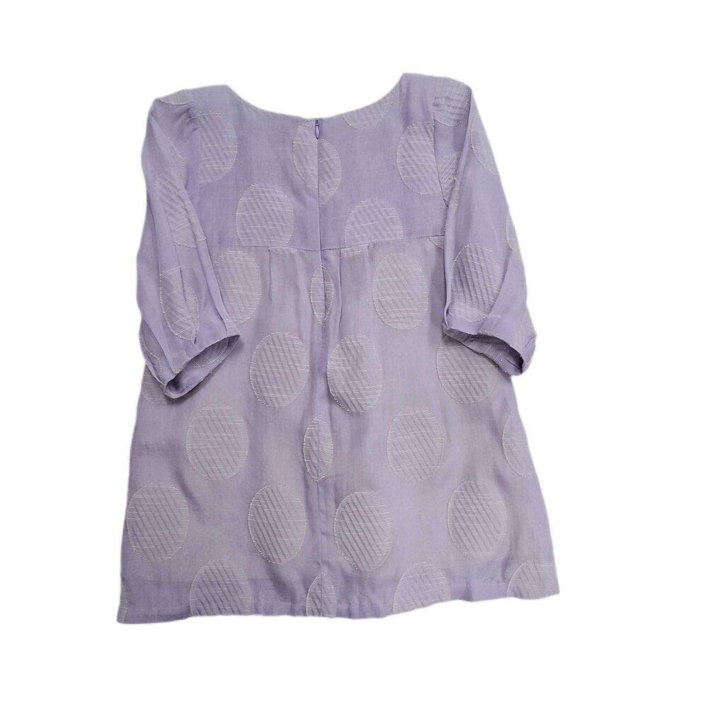 Hunter Bell sheer top/big dots