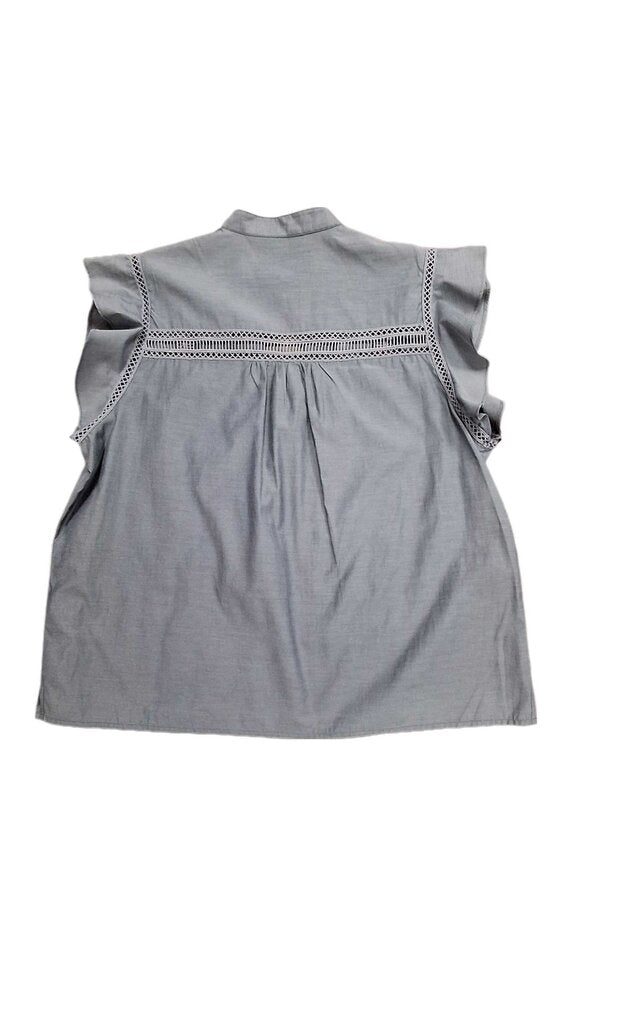 Brochu Walker flutter sleeve v-neck top/trim