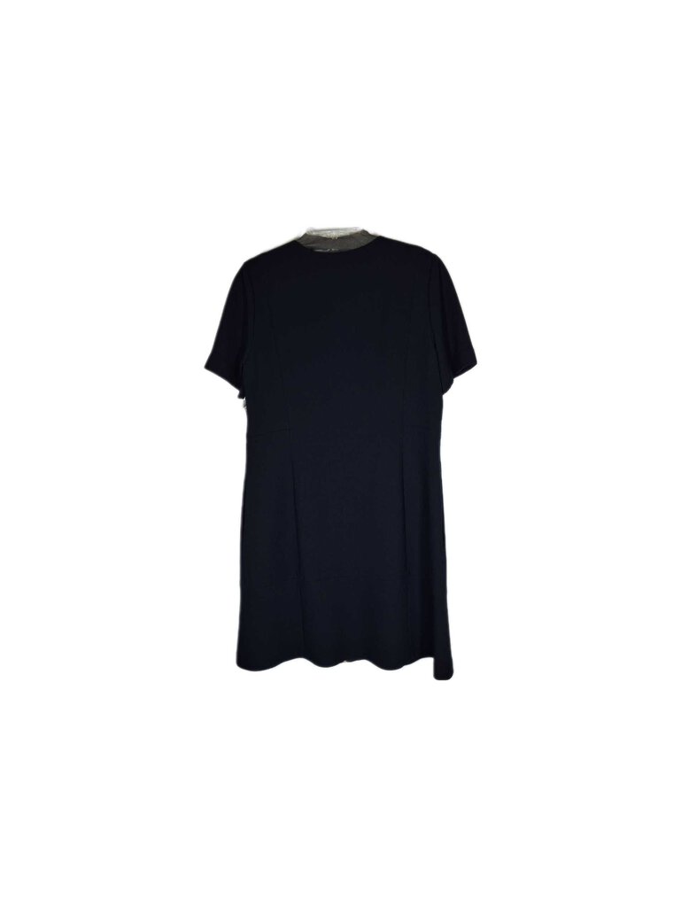 lafayette 148 short sleeve wool dress w/zipper front