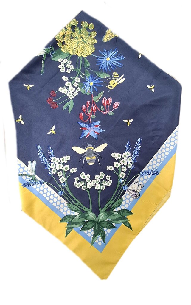 Joules silkish honey bee/flower scarf