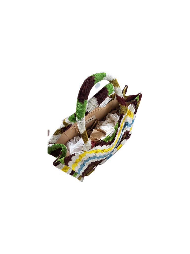Wolf & Willa flamestitch tapestry bag