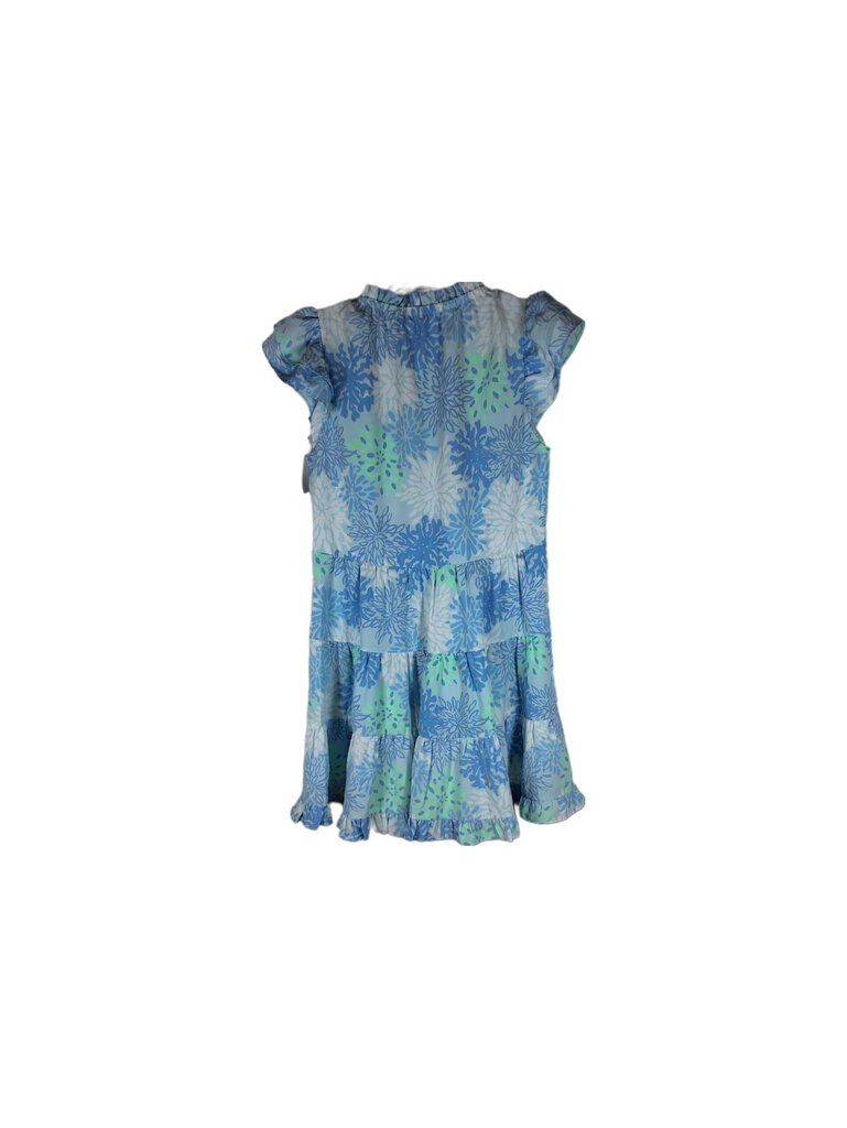 STS flutter sleeve dress/abstract flowers