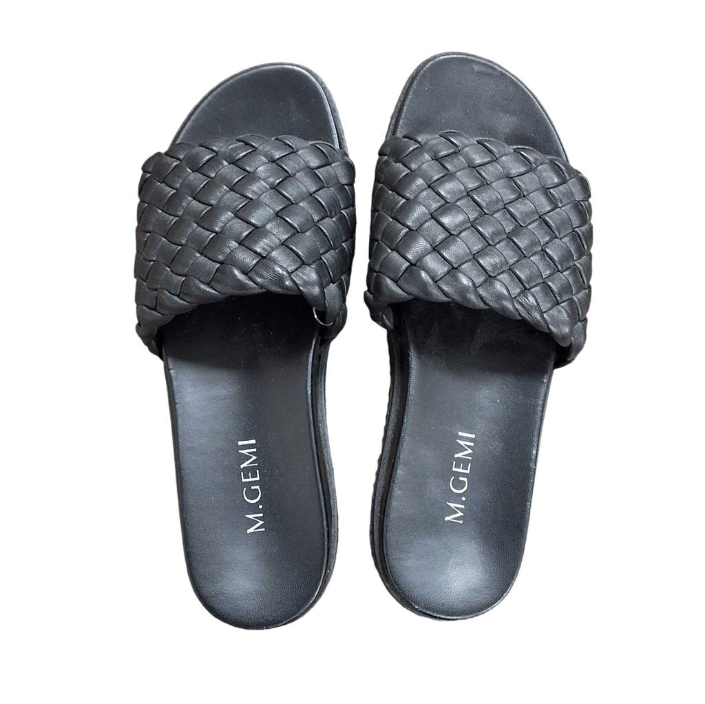 M. Gemi woven leather sandal/flat
