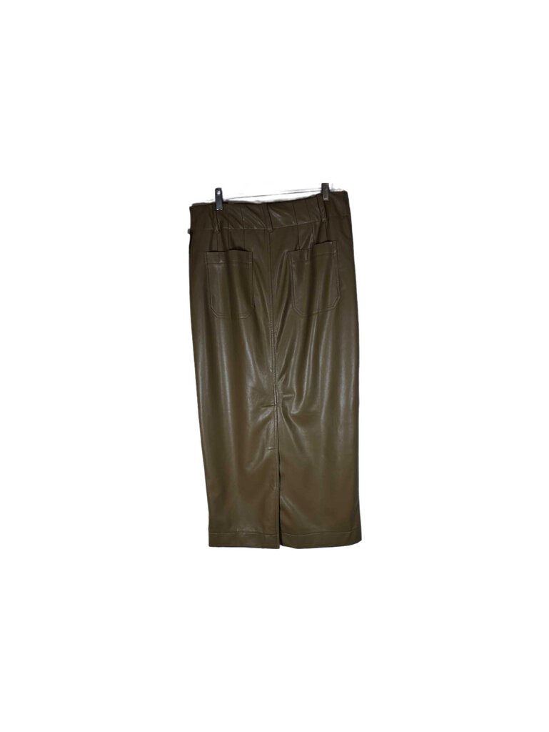 maeve/anthro pleather maxiskirt w/pockets