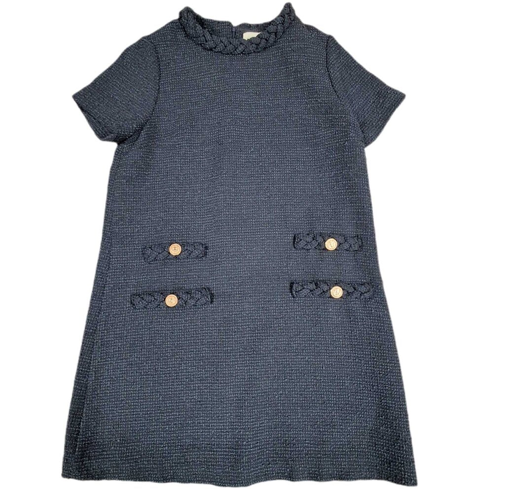 Tuckernuck short sleeve dress/braid trim