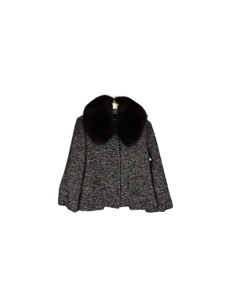 Peserico Tweed Jacket w/ Fox