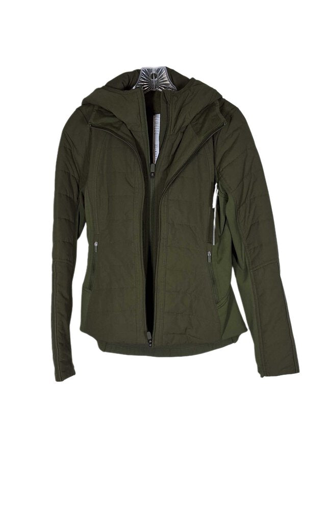 Lululemon quilted jacket w/detachable bib hood