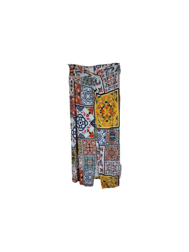 Anthropologie knit maxi/geometric print