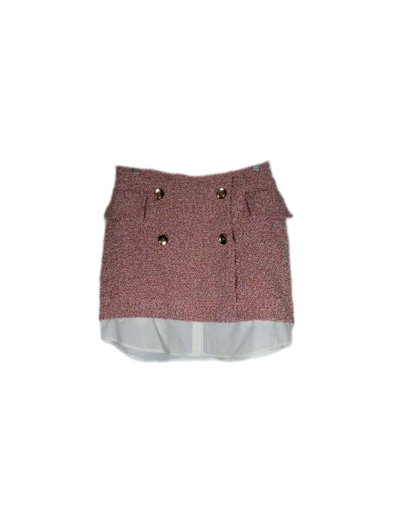 anthropologie short 2 layer skirt/chenille