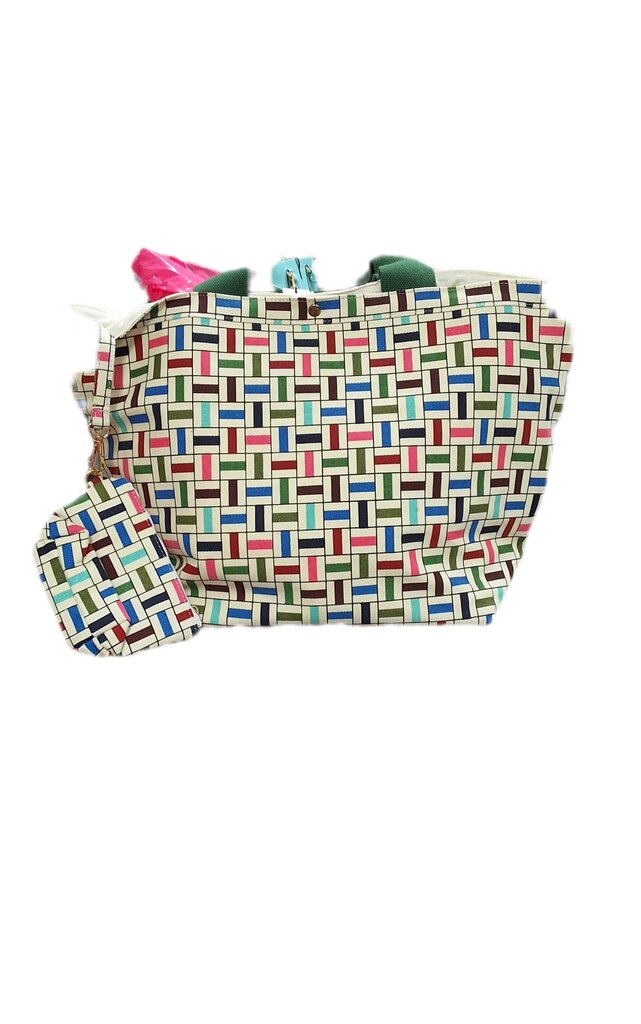 Anna Spiro/Anthro canvas tote/flags