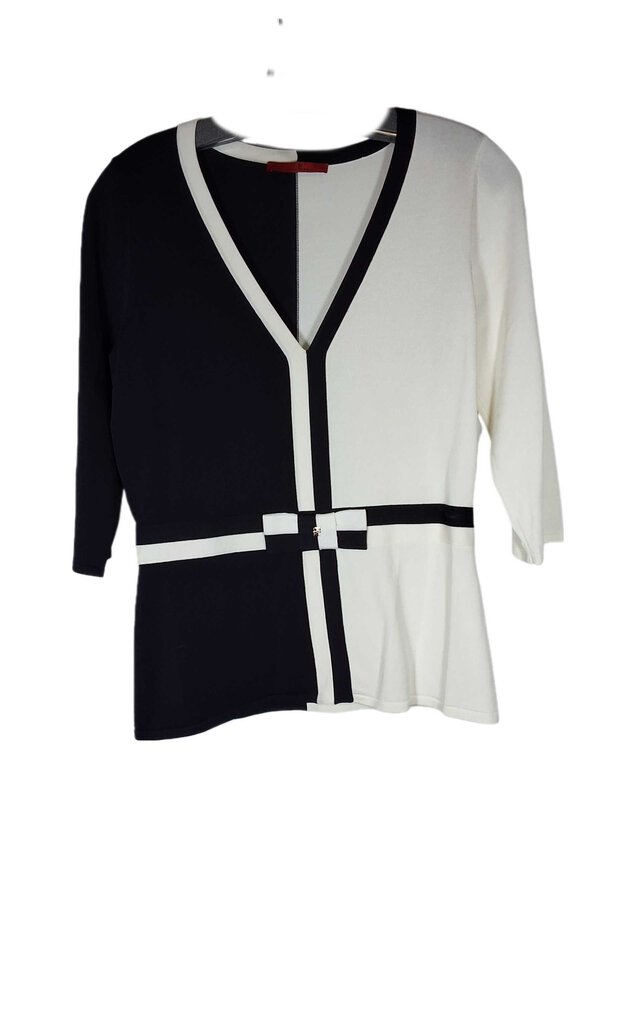 Carolina Herrera 3/4 knit top/colorblock