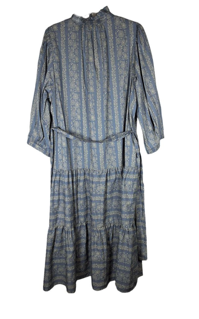 Entro long sleeve floral maxi w/ruffle