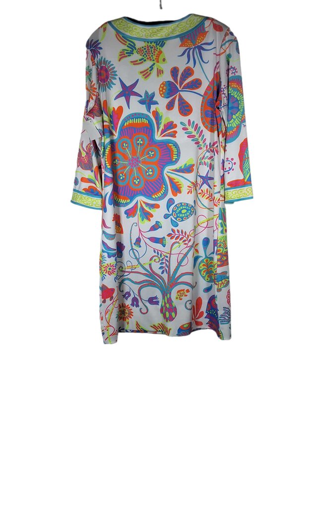 gretchen Scott long sleeve knit dress w/octopus print