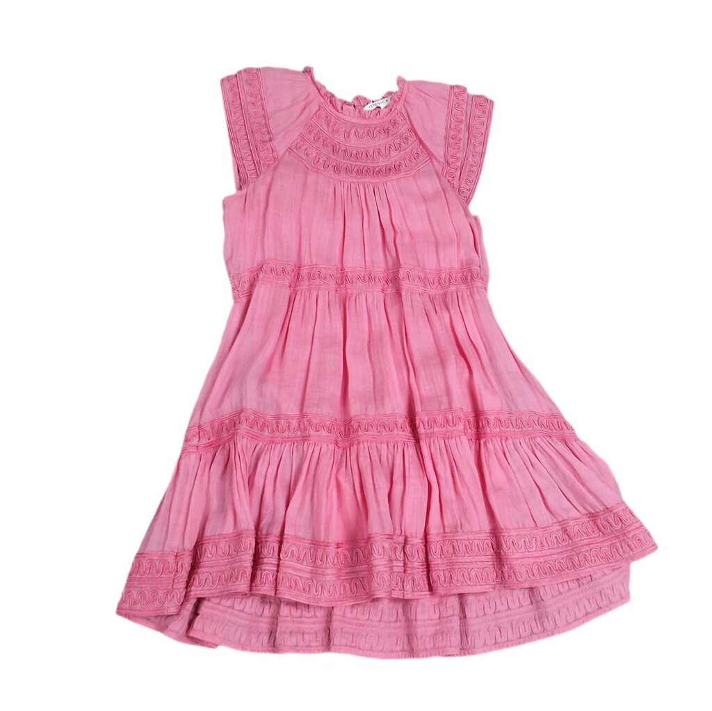 Veronica Beard flutter sleeve tiered dress