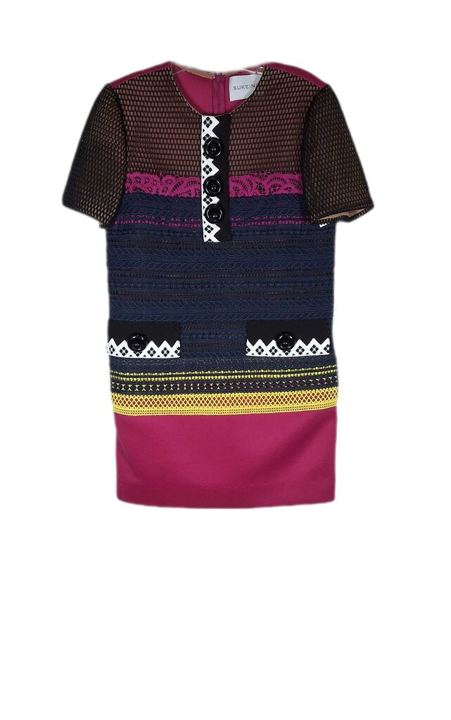 Sukeina short sleeve dress/netted