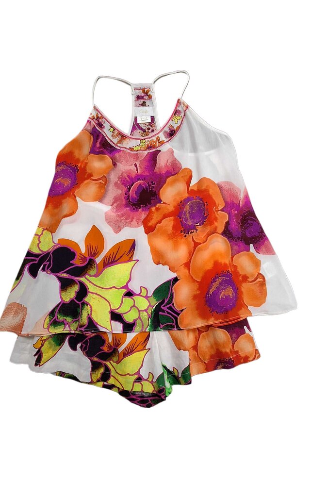 Camilla 2pc short set/big flowers/shimmer