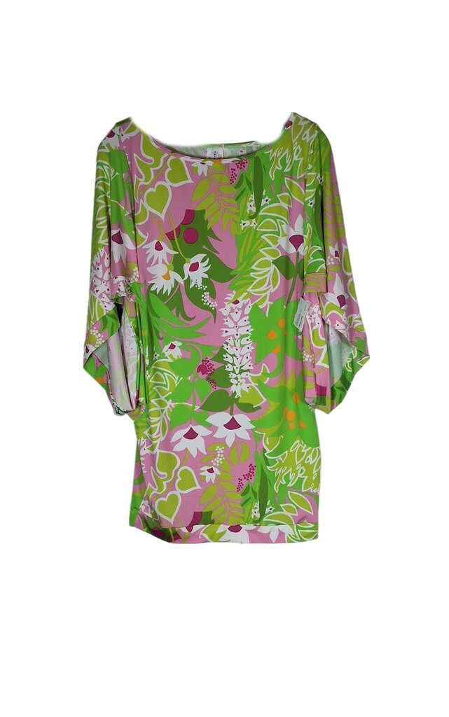 Trina Turk knit caftan/coverup/big floral