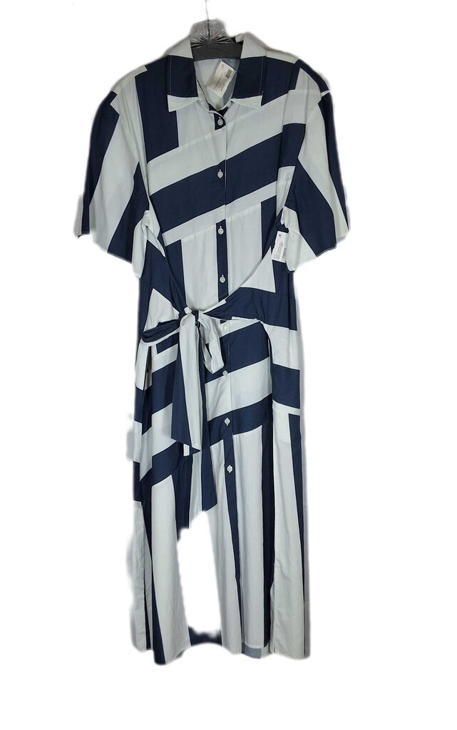 Frances Valentine short sleeve dress/asymetrical stripe