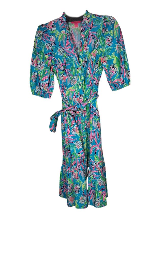Lilly Pulitzer short sleeve maxi/floral