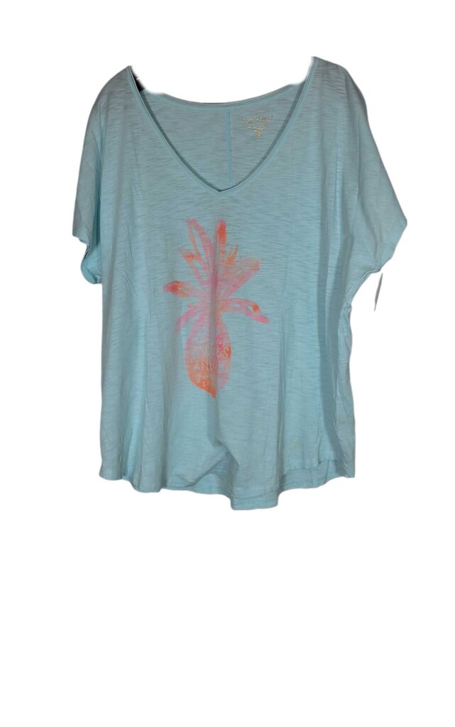 Lilly pulitzer short sleeve knit top/pineapple