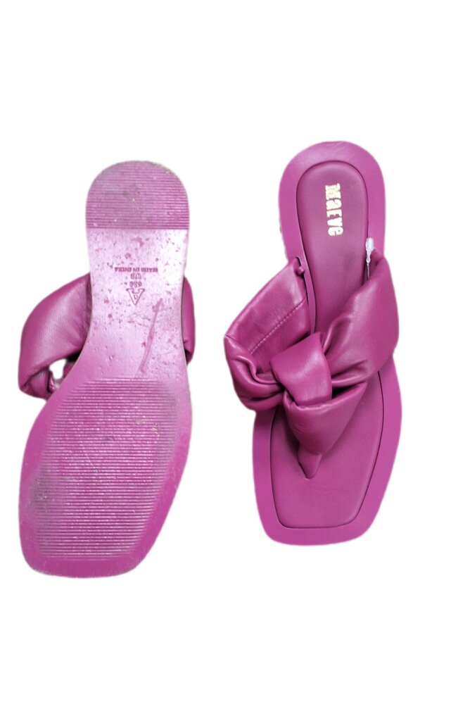 Maeve puffy knot thong flat sandal