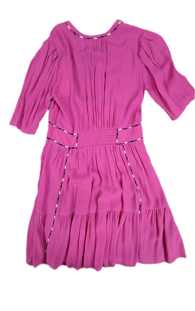 ba&sh short sleeve dress/embroidery trim