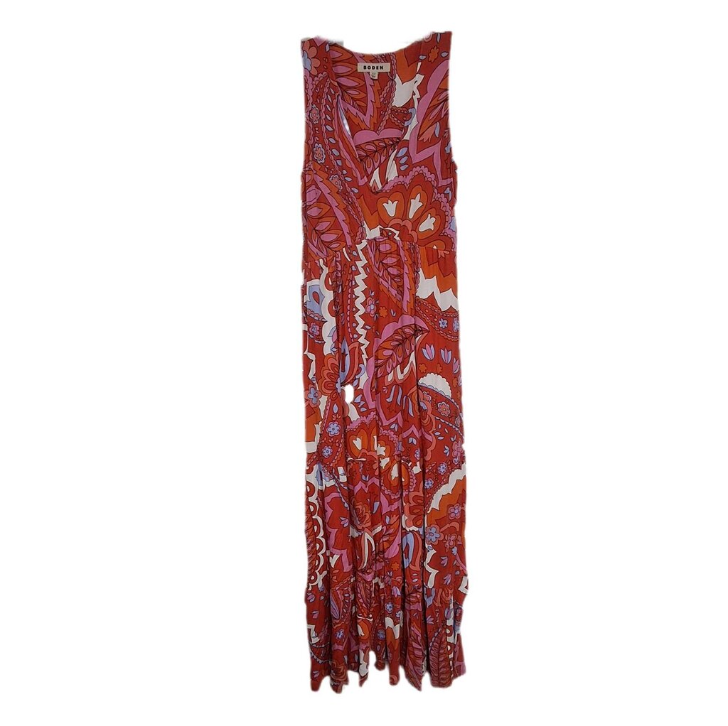Boden sleeveless knit maxi/geometric