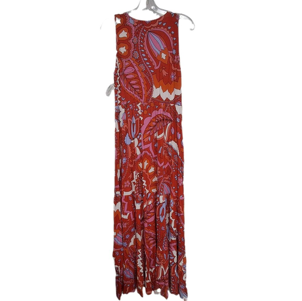 Boden sleeveless knit maxi/geometric