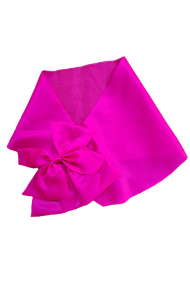 Mina Mann organza cocktail wrap/bow