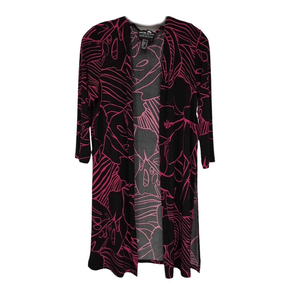 Frank Lyman long knit overjacket/abstract