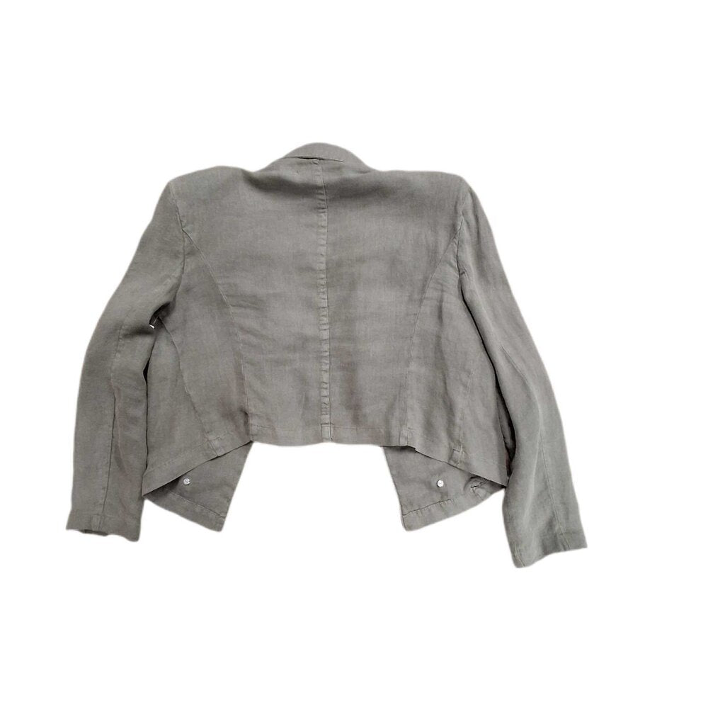 L'Agence linen crop jacket/double breast