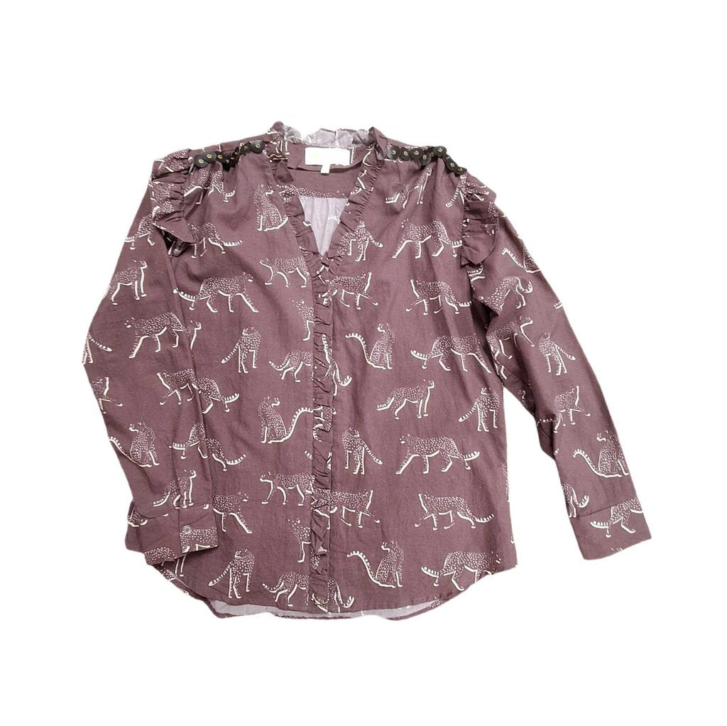 Sheridan French long sleeve top/leopards