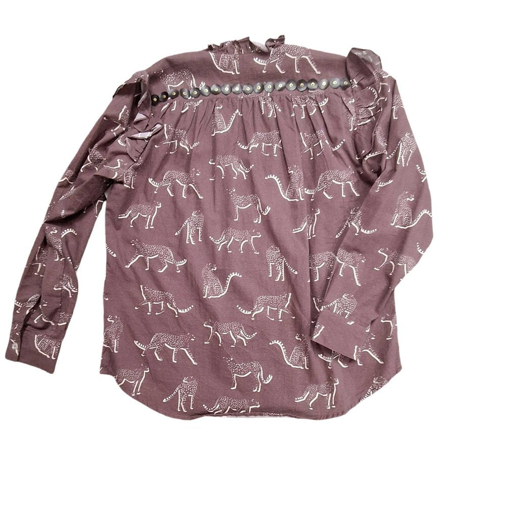 Sheridan French long sleeve top/leopards