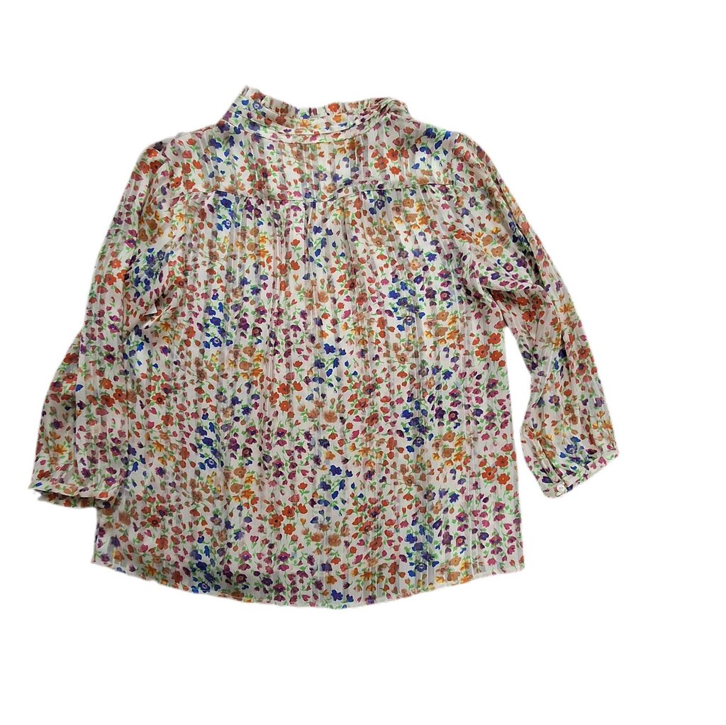 ba&sh long sleeve sheer top/floral