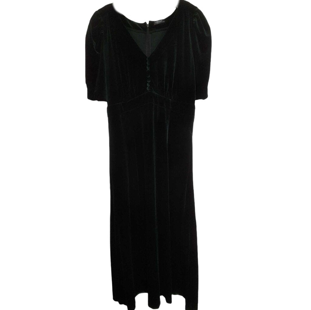 eshakti short sleeve maxi/velvet